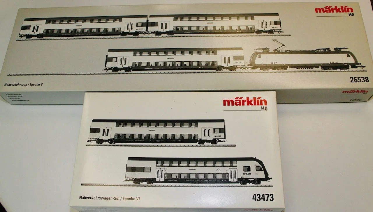 Märklin 26538 - MÄRKLIN - Nahverkehrszug Luxemburg und Ergänzungswageneinheit H0/WS Digital