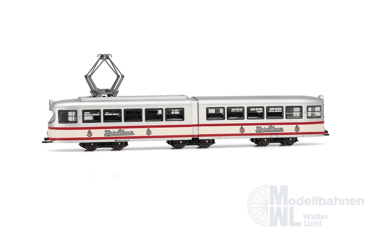 Arnold 2604D - Straßenbahn DUEWAG GT6 Ep.IV/V Essen König Pilsener N 1:160 Digital Arnold 2604D - Straßenbahn DUEWAG GT6 Ep.IV/V Essen König Pilsener N 1:160 Digital