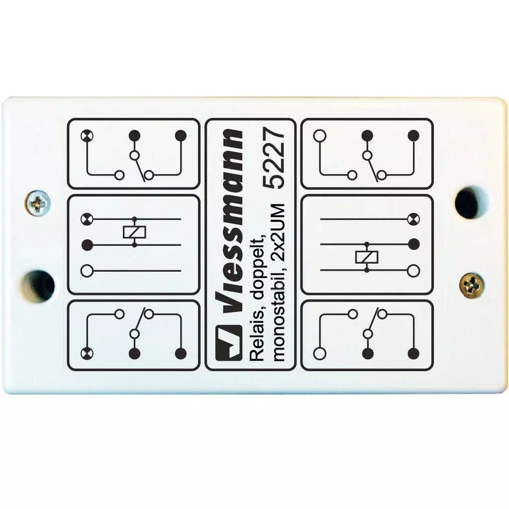 Viessmann 5227 - Relais doppelt monostabil 2 x 2 UM