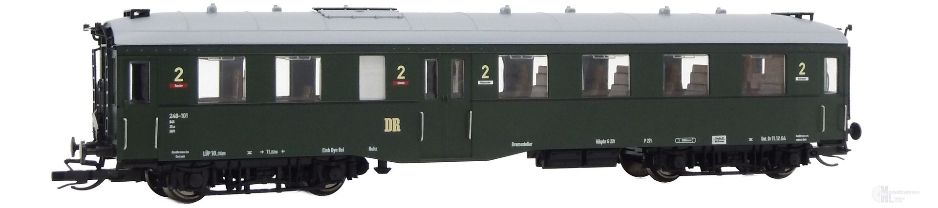 Saxonia Modellbau 120004-2 - Personenwagen DR Ep.II BC4i 2.Kl. Altenberg TT 1:120