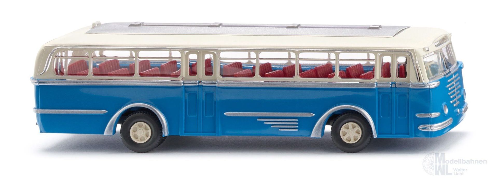 Wiking 072003 - Büssing Trambus - himmelblau / hellelefenbein H0 1:87