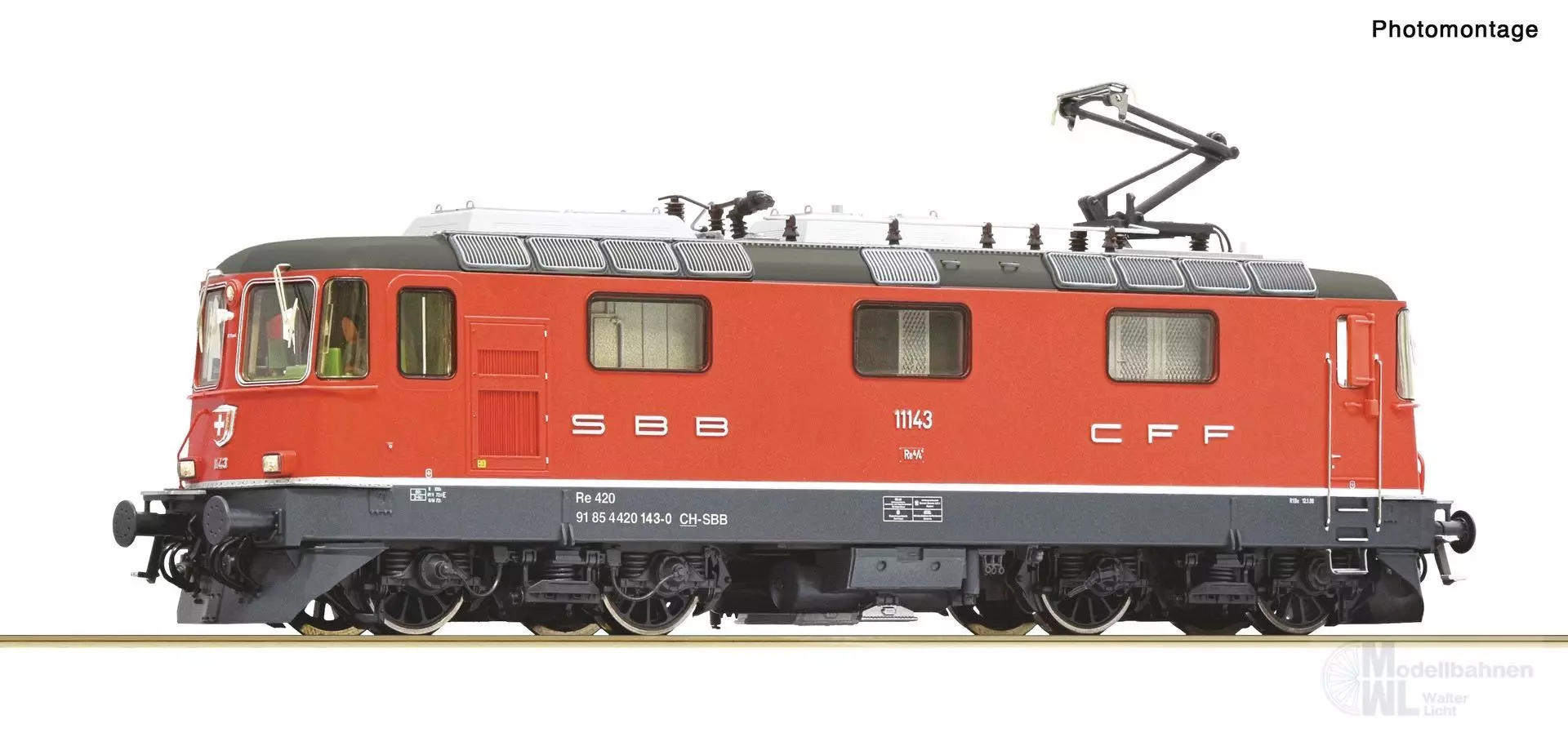 Roco 7510222 - E-Lok Re 4/4II SBB Ep.VI 11143 H0/GL Sound