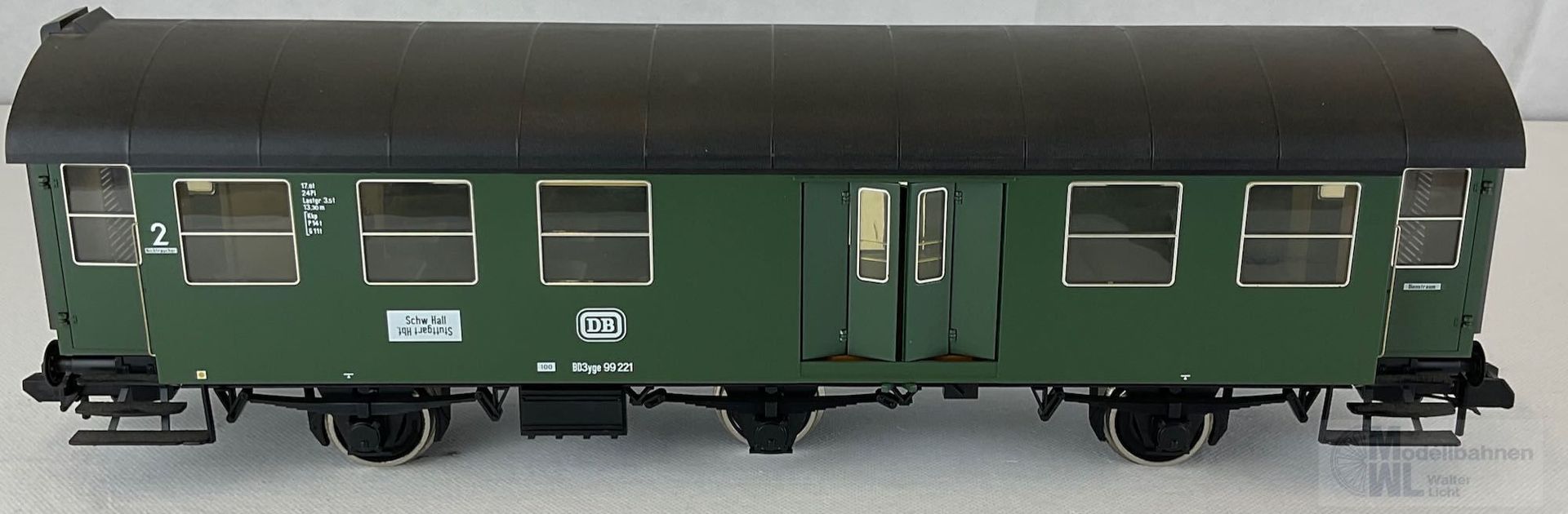 Märklin 5811 - MÄRKLIN - Umbauwagen DB Ep.III 2.Kl./Gepäckabteil Spur 1