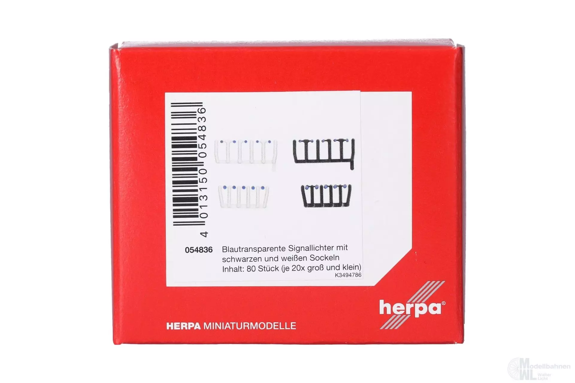 Herpa 054836 - Zub. 80 Signallichter blautra. H0 1:87
