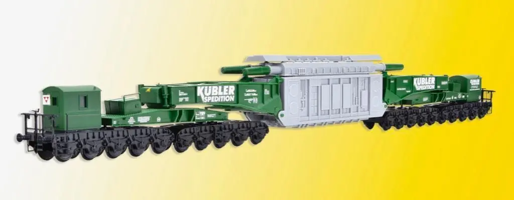 Kibri 16500 - Schienentiefladewagen MAN Uaai 687.9 mit Transformator Spedition KÜBLER H0 1:87