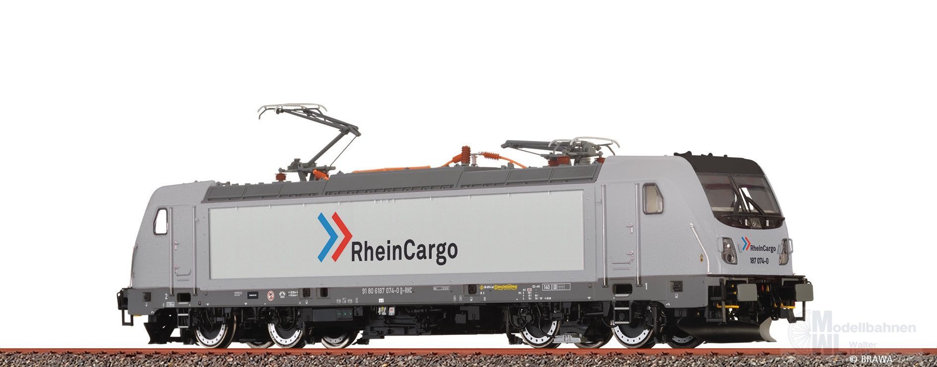 Brawa 43844 - E-Lok BR 187 RheinCargo Ep.VI H0/GL DIGITAL EXTRA