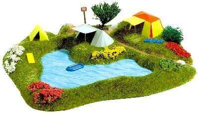 Busch 3108 - See mit Campingplatz H0 1:87