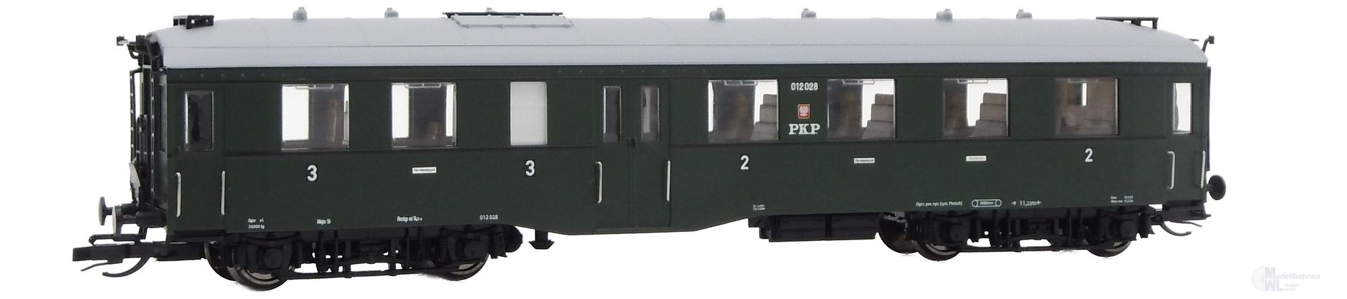 Saxonia Modellbau 120056 - Peronenwagen PKP Ep.III BCix 2/3.Kl. Altenberg TT 1:120