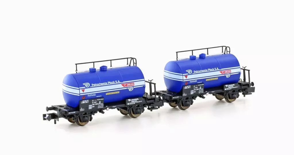 Hobbytrain 24851 - Kesselwagen Set PKP/Petrochemica Ep.IV/V Leichtbau 2.tlg. N 1:160