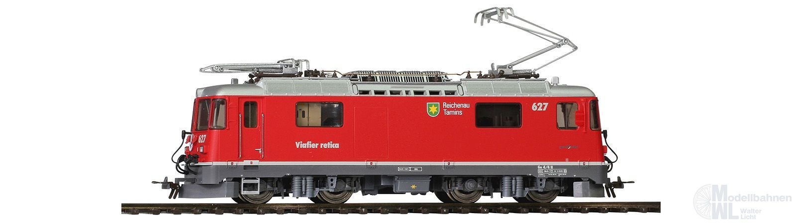 Bemo 1258187 - E-Lok Ge 4/4 II 627 RhB Ep.VI Reichenau-Tamins neurot H0m