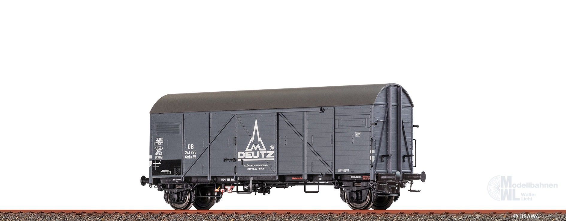 Brawa 51190 - Güterwagen ged. DB Ep.III Gmhs35 Deutz H0/GL