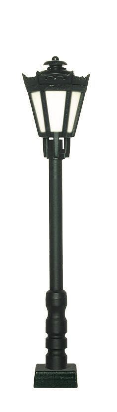 Viessmann 60701 - Parklaterne schwarz Kontaktstecksockel LED warmweiß H0 1:87