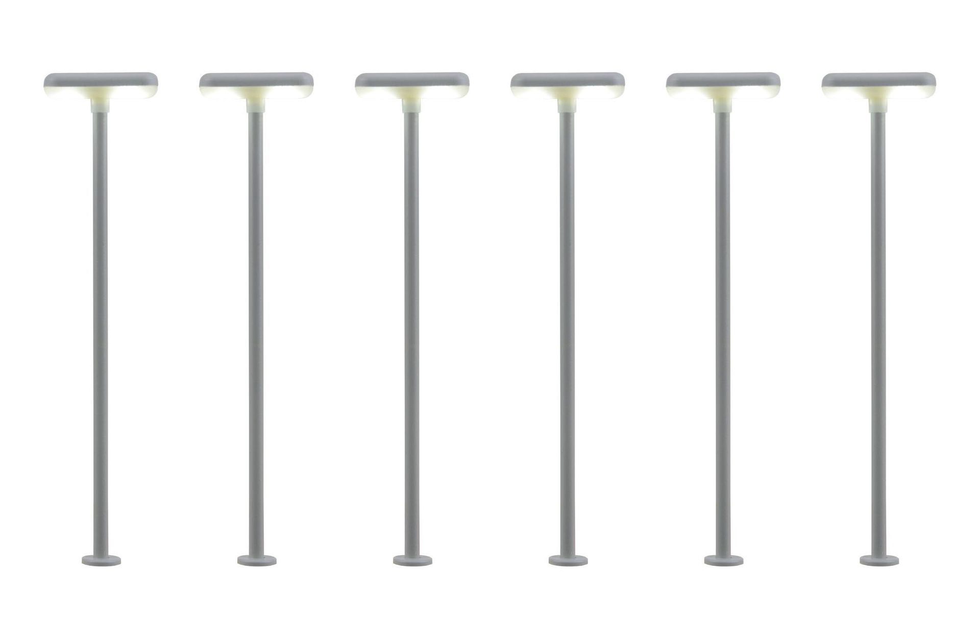 Viessmann 63646 - Bahnsteigleuchte 2 LED weiß 5+1 H0 1:87