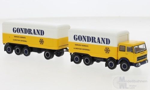 Brekina 58541 - Fiat 691 Millepiedi Kofferzug 1970 Gondrand H0 1:87