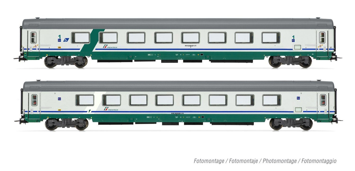Rivarossi 4354 - Personenwagen Set FS Ep.V/VI 2.tlg. XMPR H0/GL