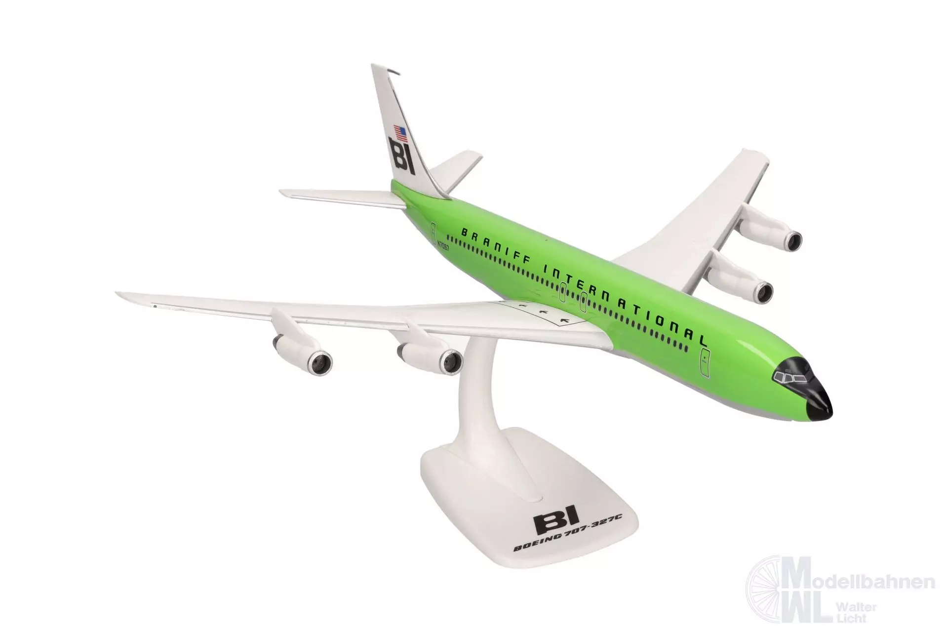 Herpa 614009 - Boeing 707-300 Braniff lime green 1:100