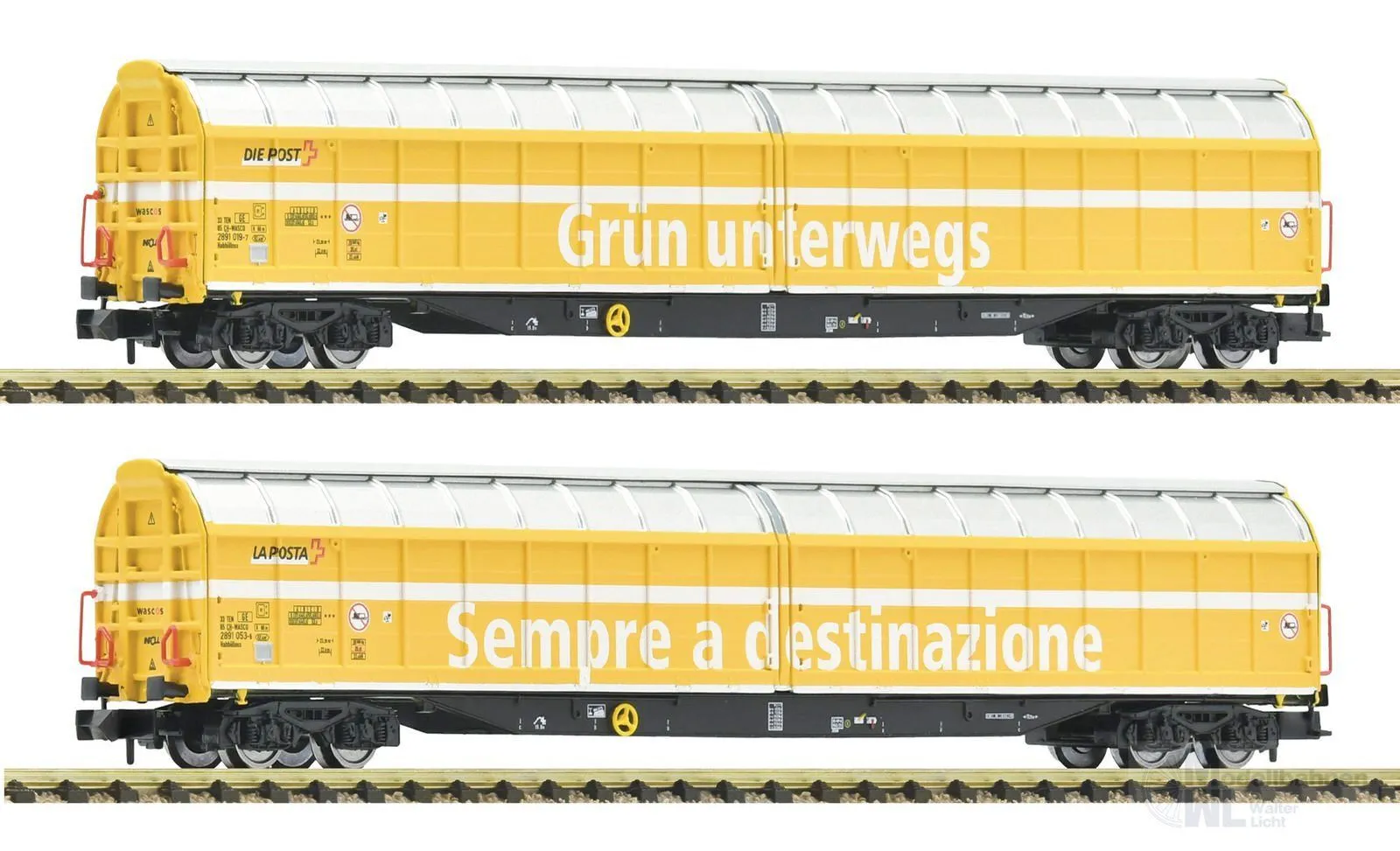Fleischmann 6660155 - Schiebewandwagen Set WASCOSA Ep.VI 2.tlg. N 1:160