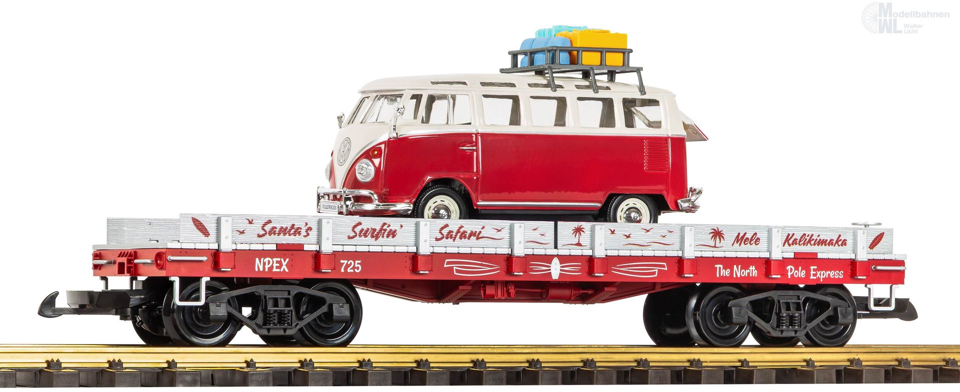 Piko 38312 - Autotransportwagen Christmas Auto Transport VW T1 Spur G 1:22,5