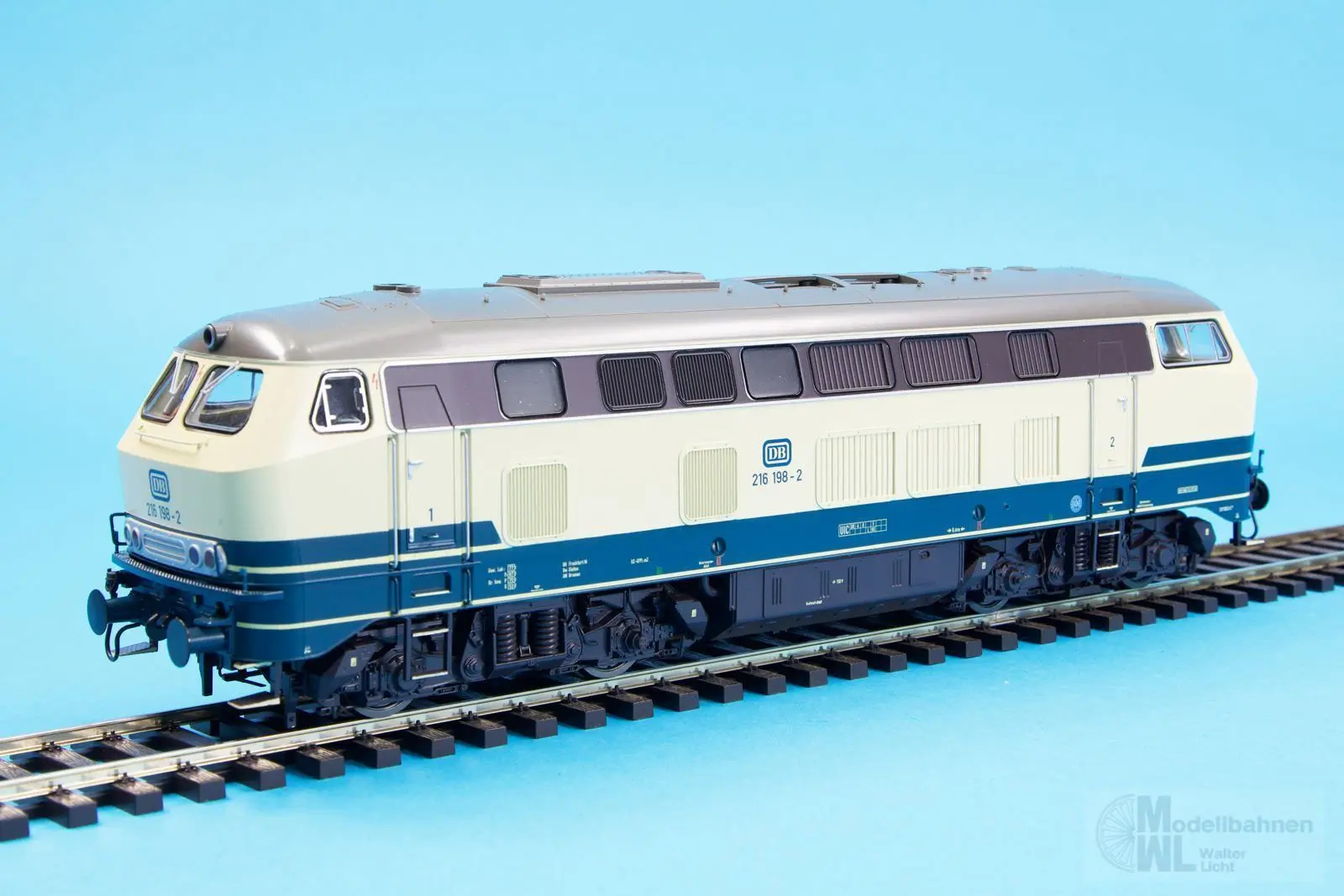 Lenz 40162-01 - Diesellok BR 216 198-2 DB Ep.IV ozeanblau/elfenbein RAL5020/1014 Spur 0