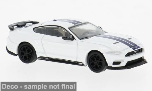 PCX-Models 870569 - Ford Mustang VI Mach I weiss/dunkelblau 2020 H0 1:87