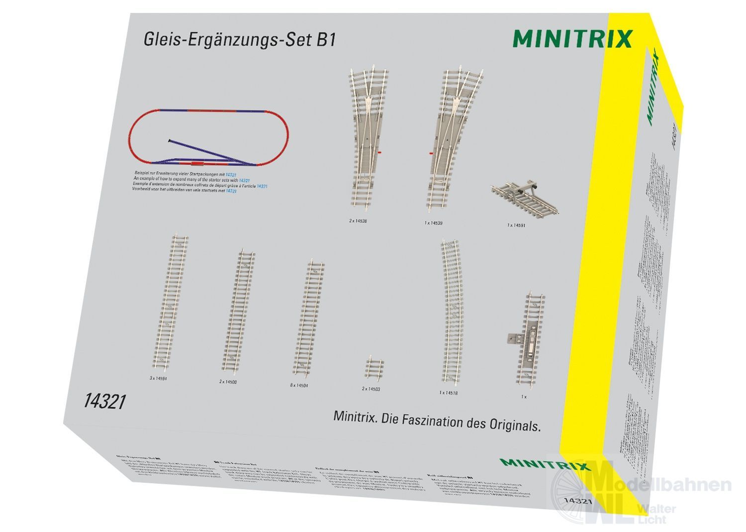 Trix 14321 - Gleis-Ergänzungspackung B1 Betonschwellen N 1:160 Trix 14321 - Gleis-Ergänzungspackung B1 Betonschwellen N 1:160