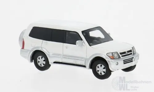 BoS-Models 87497 - Mitsubishi Pajero weiss 2003 H0 1:87