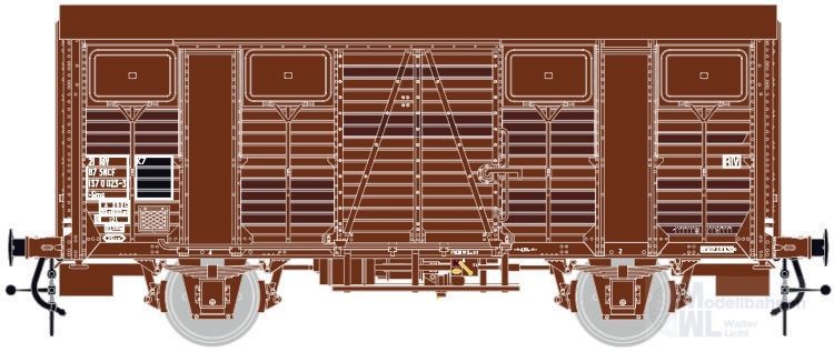 LS Models 31301 - Güterwagen ged. SNCF Ep.IVa Gms OCEM H0/GL
