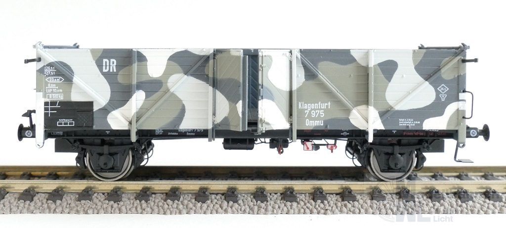 Exact Train 20339 - Güterwagen offen DRG Ep.II Klagenfurt Camouflage Holztür H0/GL Exact Train 20339 - Güterwagen offen DRG Ep.II Klagenfurt Camouflage Holztür H0/GL