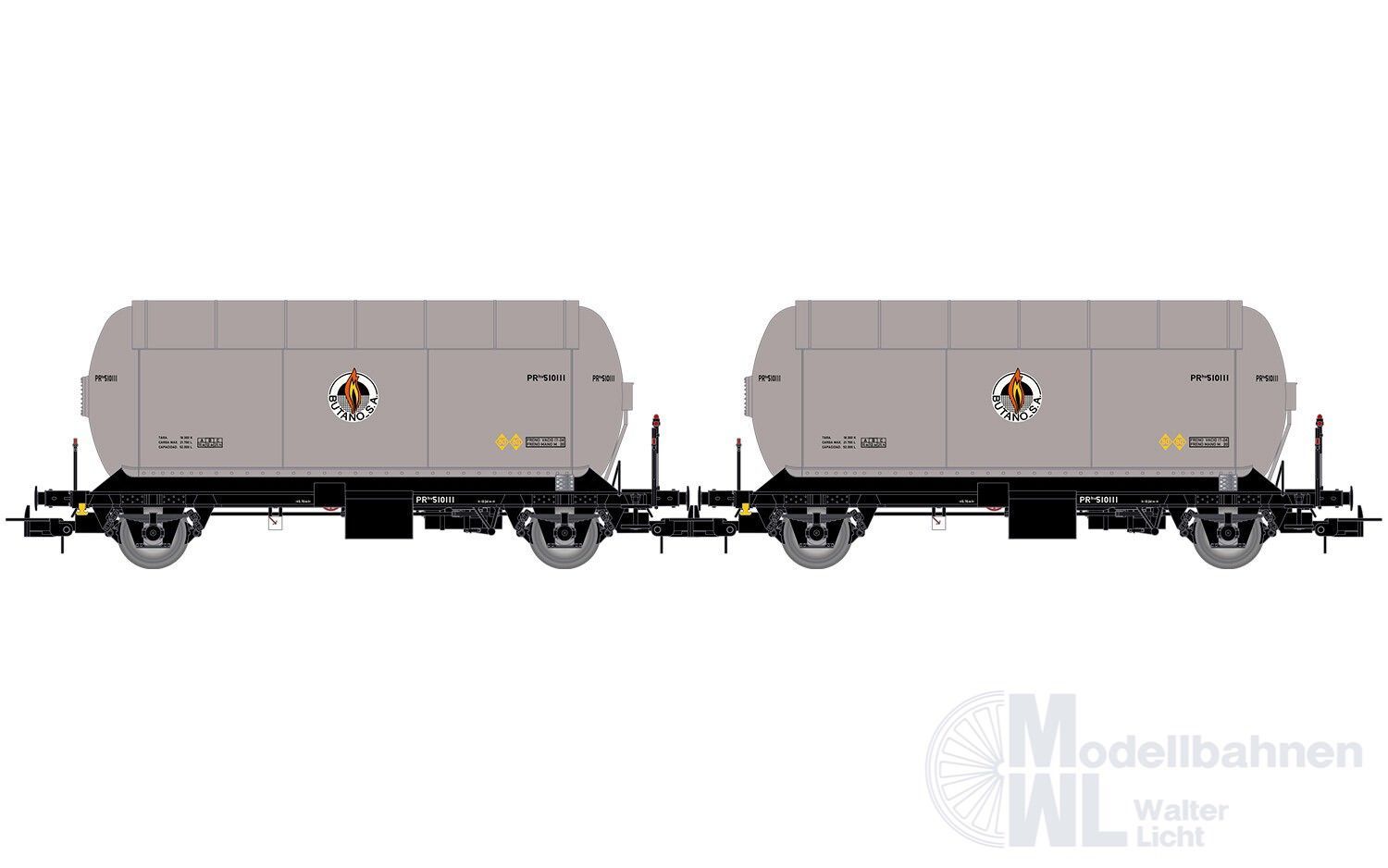 Electrotren 6073 - GaskesselwagenS Set RENFE Ep.III/IV Butano S.A. 2.tlg. H0/GL