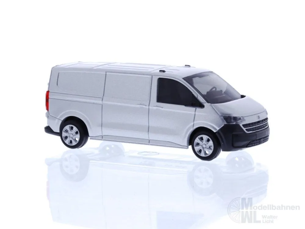 Rietze 11717 - Volkswagen Transporter T7 Kasten LR FD light grey metallic H0 1:87