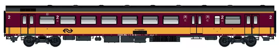 LS Models 44265 - Personenwagen ICR 2.Kl. BKD NS Ep.VI Benelux H0/GL