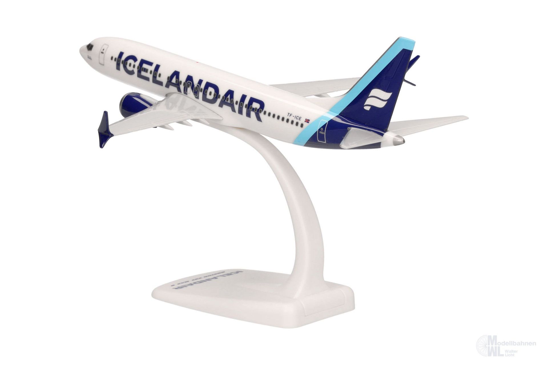 Herpa 613743 - Boeing 737 Max 8 Icelandair - cyan 1:200