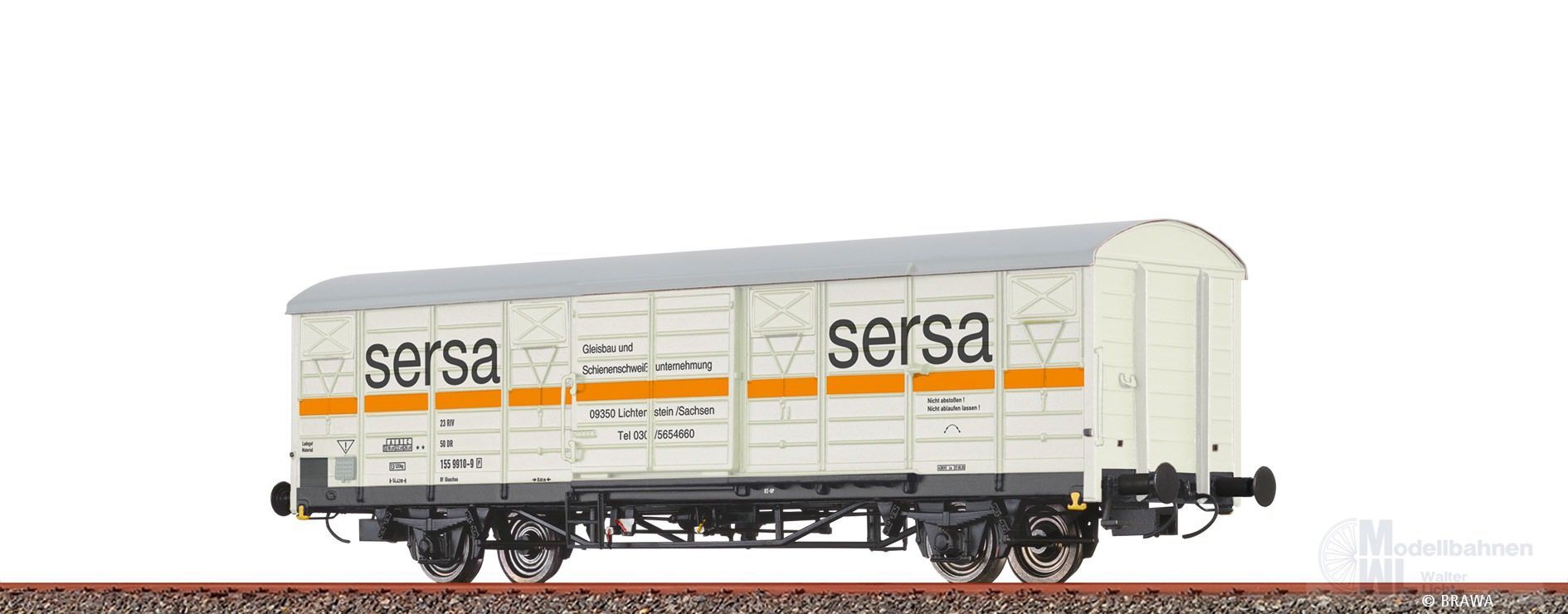 Brawa 49924 - Güterwagen ged. DR Ep.IV Gbs Sersa H0/GL