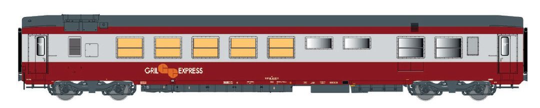 LS Models 40107 - Speisewagen SNCF Ep.IV Gril Express GE mit IB H0/GL