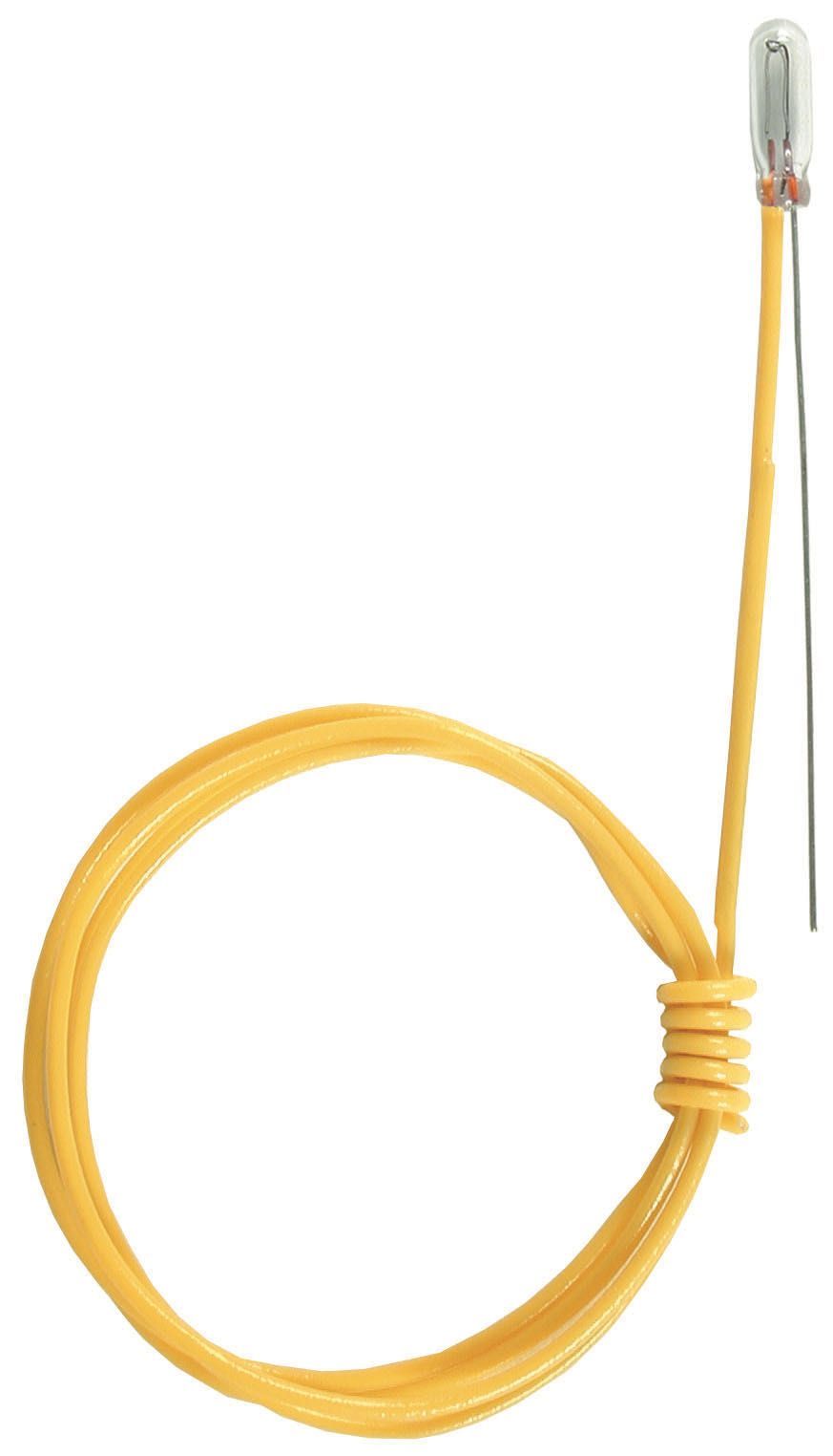 Viessmann 6222 - Glühlampe klar T 1/2 1,8mm 16V 30mA 1 Kabel 1 balnker Draht