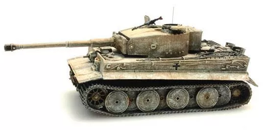 ARTITEC b.v. 387.102-WY - Panzer Tiger I 1943 gelb-Wintertarnung Deutsche Wehrmacht H0 1:87