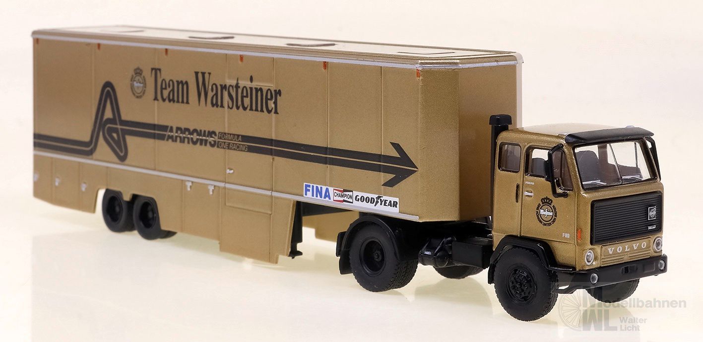 Brekina 85680 - Volvo F89 Renntransporter-SZ Warsteiner H0 1:87 Brekina 85680 - Volvo F89 Renntransporter-SZ Warsteiner H0 1:87