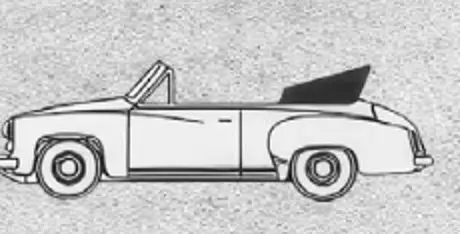 Brekina 27050 - Wartburg 311 Cabrio in weiß H0 1:87