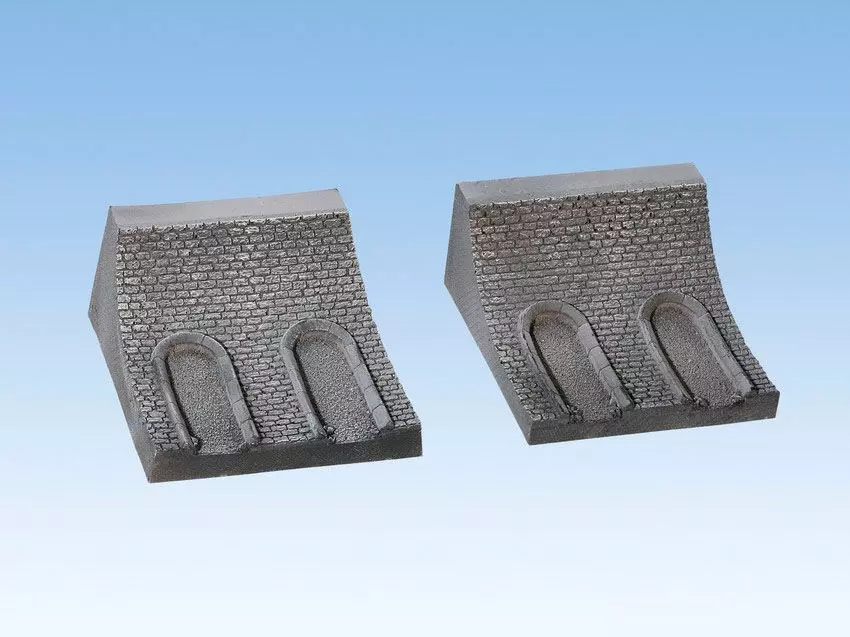 Noch 58031 - Tunnel-Innenwand, gebogen 2 Stück, je 10 cm lang H0/H0e/H0m