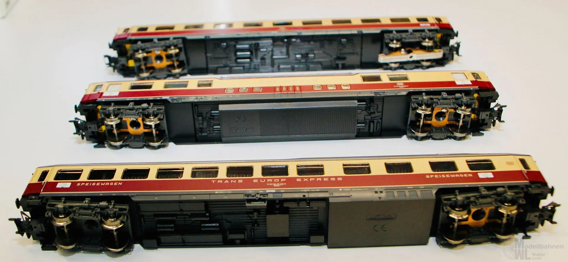 Märklin 42990 - MÄRKLIN - Wagen-Packung Rheingold TEE DB Ep.III/IV 3tlg. H0/WS
