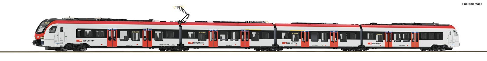 Roco 7710034 - E-Triebzug Flirt Evo SBB Ep.VI H0/GL SOUND Black Edition