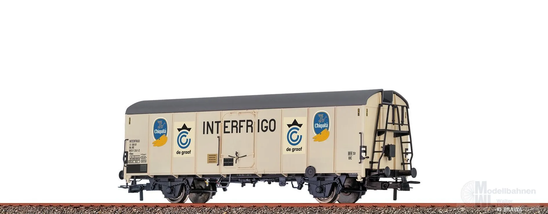 Brawa 51149 - Kühlwagen NS Ep.IV Chiquita/Interfrigo H0/GL