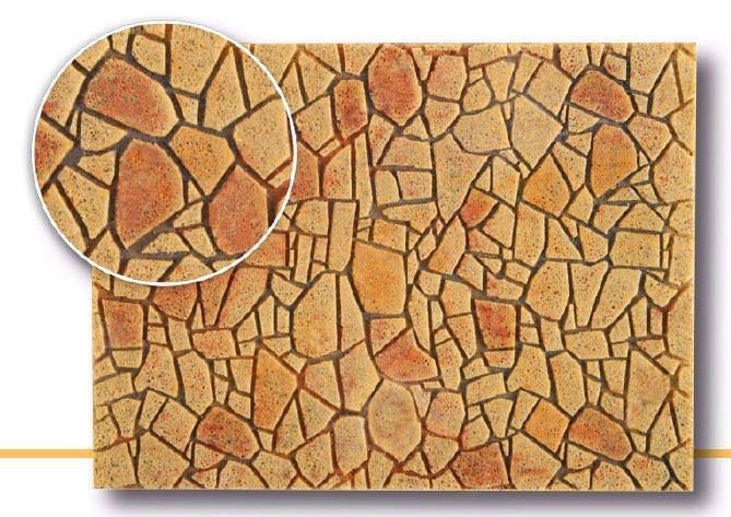 Vollmer 48227 - Polygonalplatte mediterran L 28 x B 16,3 cm H0 1:87