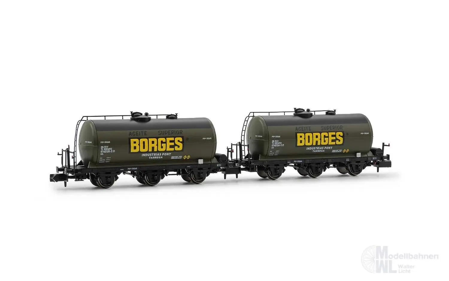 Arnold 6673 - Kesselwagen Set RENFE Ep.III 2.tlg. Borges N 1:160
