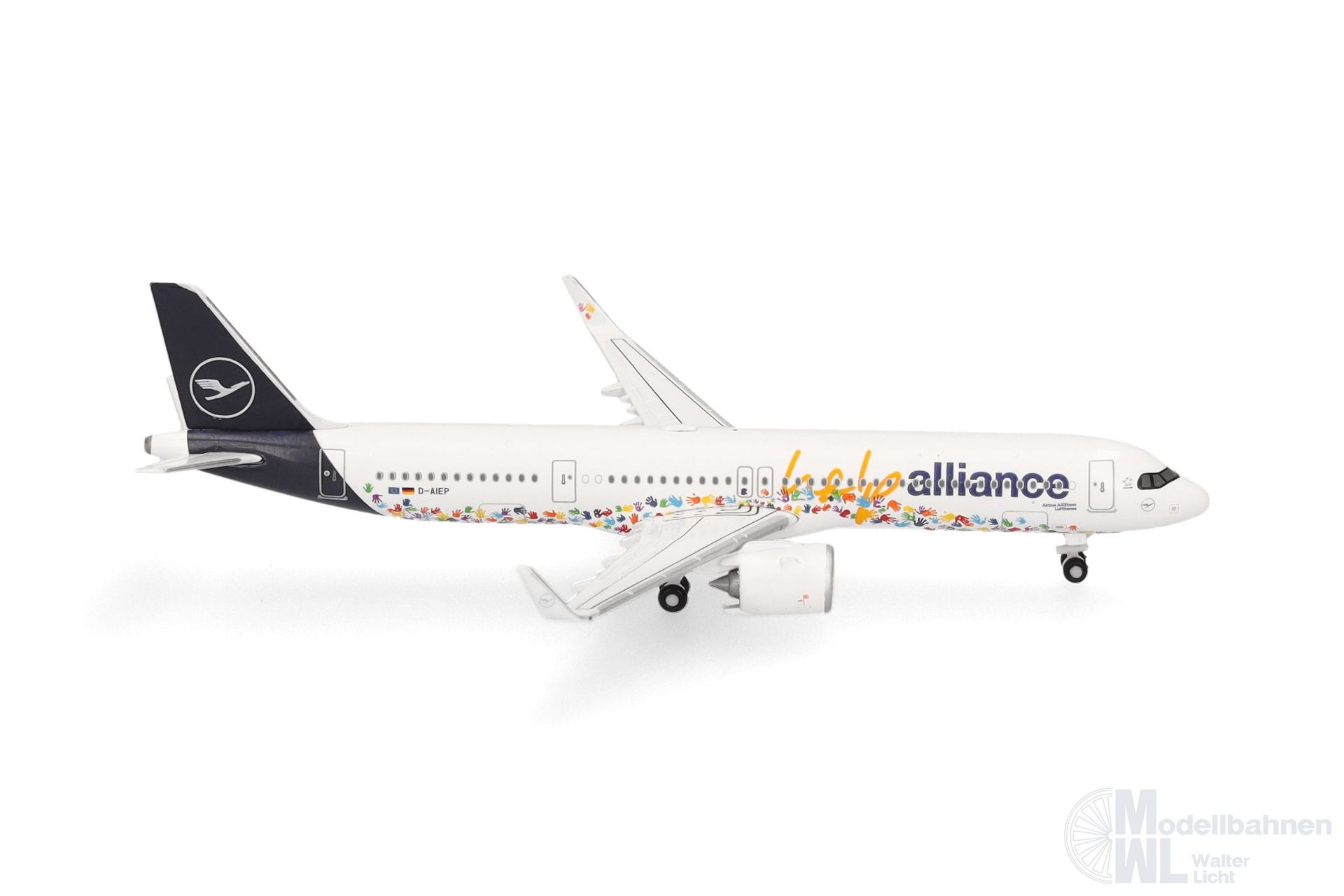 Herpa 538961 - Airbus A321neo Lufthansa HelpAlliance 1:500