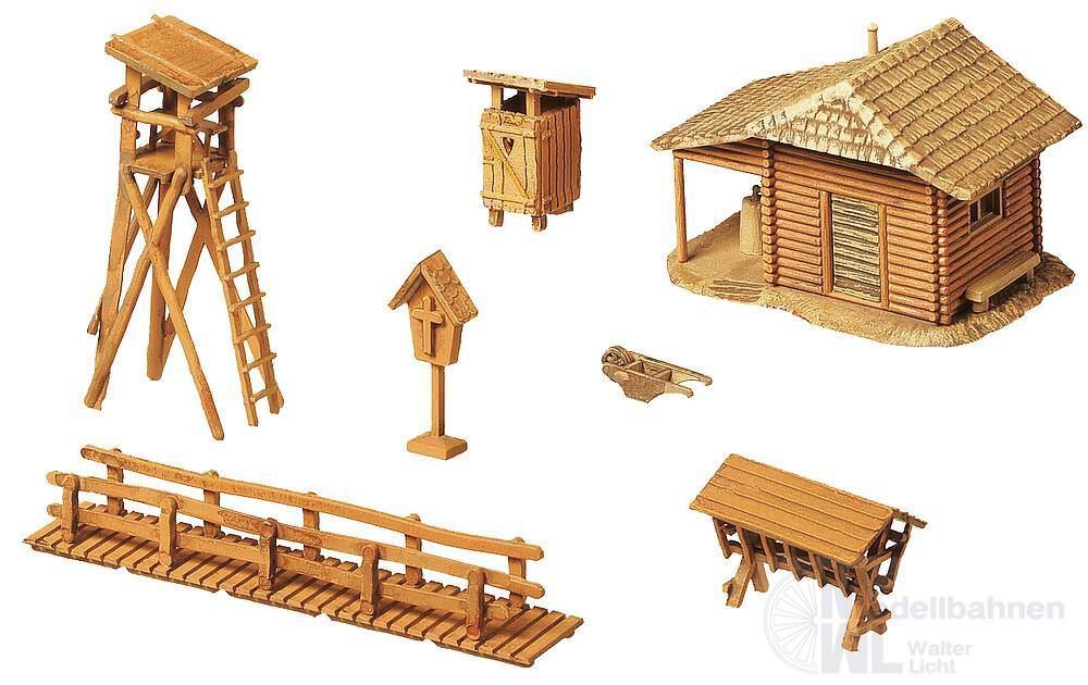 Faller 272532 - Jagdhütte mit Hochsitz N 1:160 Faller 272532 - Jagdhütte mit Hochsitz N 1:160