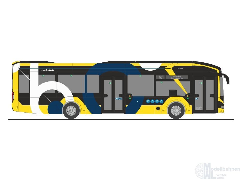 Rietze 76350 - MAN Lion´s City 12 E Bodensee-Oberschwaben Verkehrsverbund-Strauss Reisen