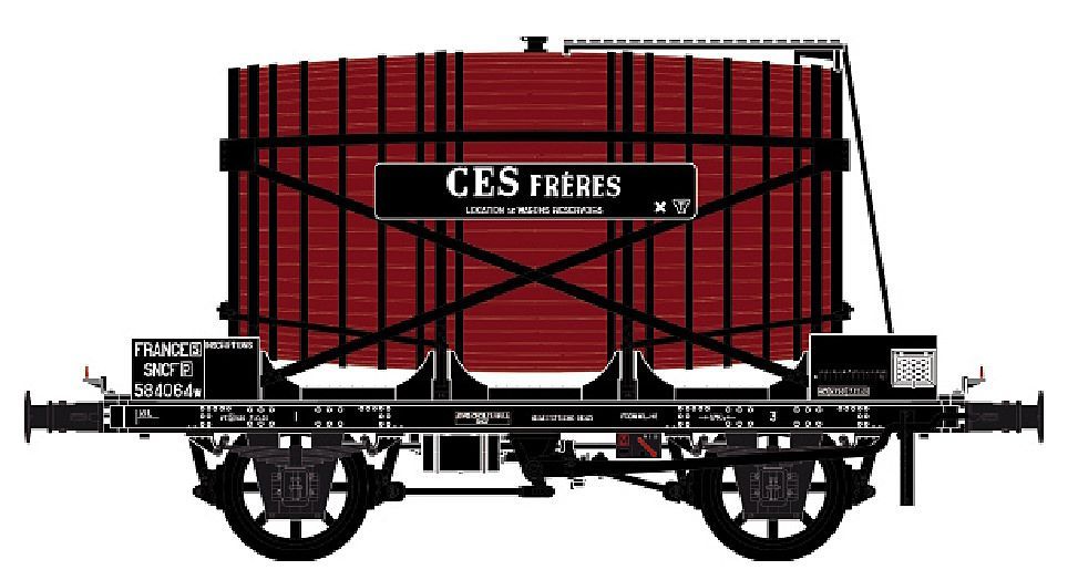 LS Models 30563 - Weinwagen OCEM SNCF/CES FRERES Ep.IIIa H0/GL