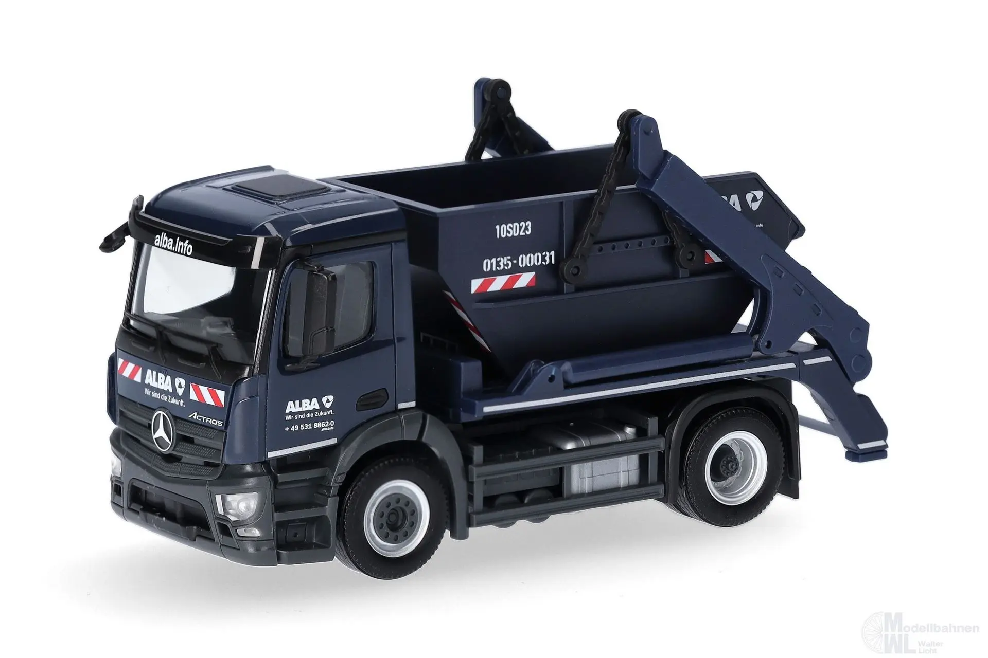Herpa 318440 - Mercedes-Benz Actros S Absetzkipper AK12 ALBA H0 1:87