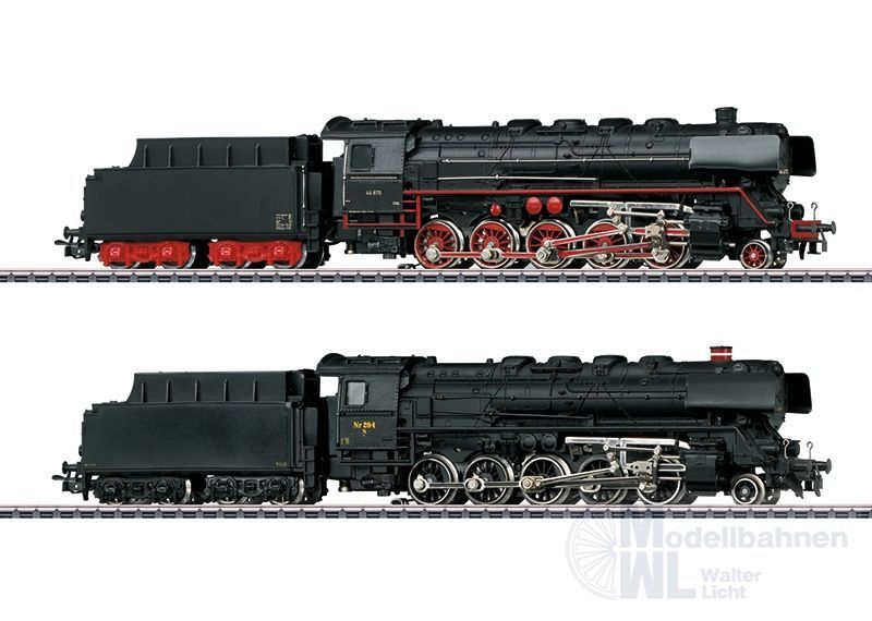 Märklin 30470 - MÄRKLIN - Replikat-Doppelpackung BR 44 DB + DSB Ep.III H0/WS